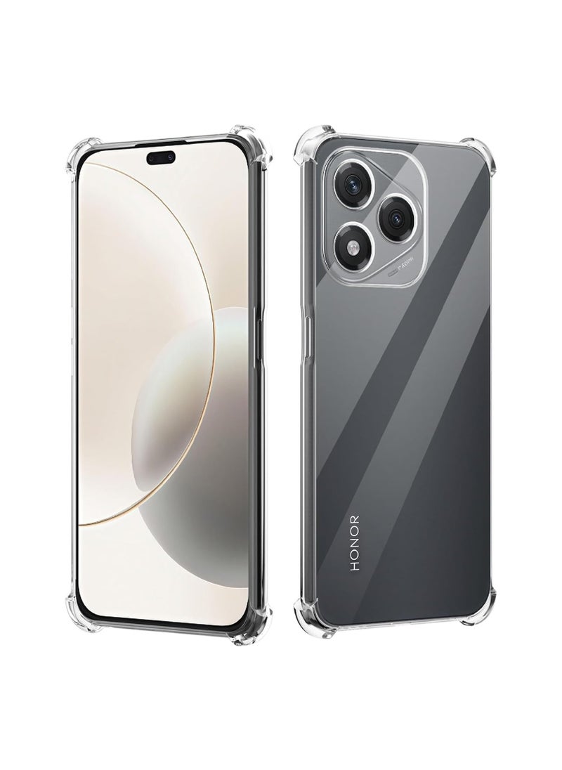 General Transparent case compatible with the Honor 400 Lite, ultra-thin TPU transparent soft back cover with 4-corner shockproof airbag and camera lens protection  - Image 1