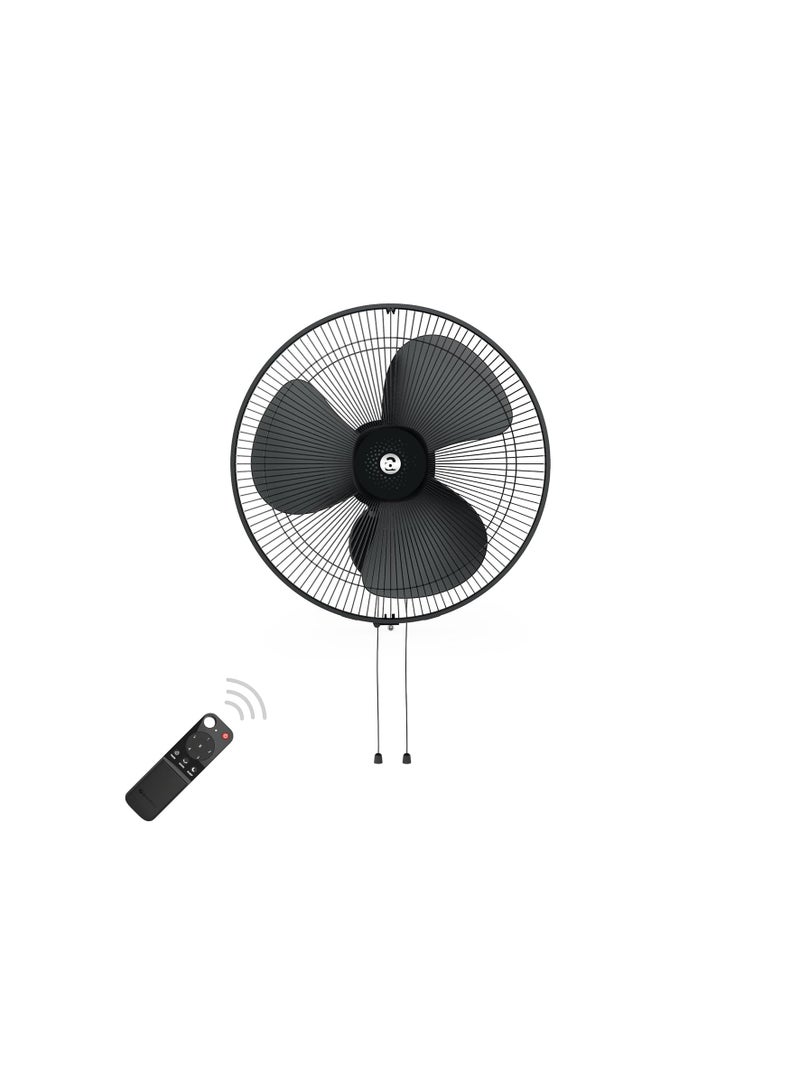 atomberg Renesa 400mm Wall Mount Fan | Wall Fans for Home | Silent BLDC Wall Fan | Remote with Timer & Sleep Control | 1+1 Year Warranty (Midnight Black)  - Image 1