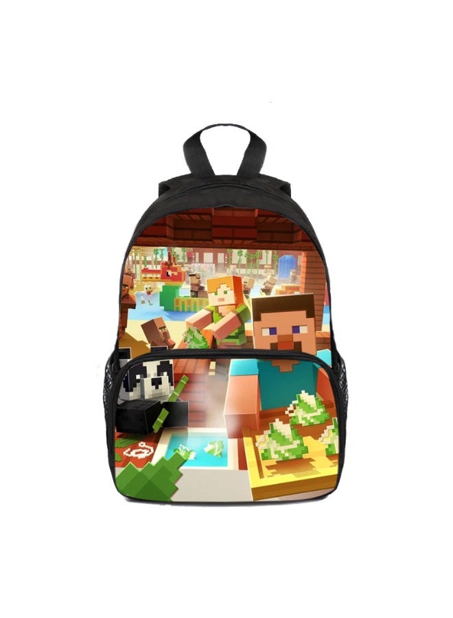 ماين كرافت على ظهره الحقائب المدرسية للمراهقين وطلاب المدارس الابتدائية الرجال والنساء الترفيه الرياضة الظهر - Image 1