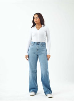 High-Waist Light Wash Degrade Straight Wide Leg Jeans. - pzsku/ZEEC7BFE24BFF638A3DBEZ/45/_/1721181940/e2b0eb6d-1c31-4570-ae4c-5b303c222038