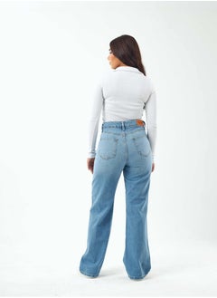 High-Waist Light Wash Degrade Straight Wide Leg Jeans. - pzsku/ZEEC7BFE24BFF638A3DBEZ/45/_/1721181951/9f8742e7-b1d8-4adf-aff2-f9e2b499cd1e