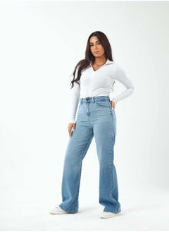 High-Waist Light Wash Degrade Straight Wide Leg Jeans. - pzsku/ZEEC7BFE24BFF638A3DBEZ/45/_/1721181961/a2c1666b-be3f-4380-b3fa-a04852b65331