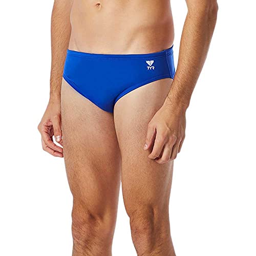 TYR Sport Boys' Solid Racer Swim Suit,Royal,26 - Image 4