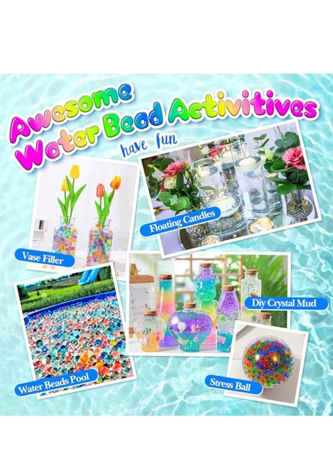 أونوون خرز مائي من أونون، 50,000 قطعة من كرات الماء، خرز مائي غير سام وقابل للتحلل البيولوجي، خرز جل ملون للمزهرية، خرز مائي لملء المزهرية، الزفاف، الديكور، النباتات والمنزل - Image 4