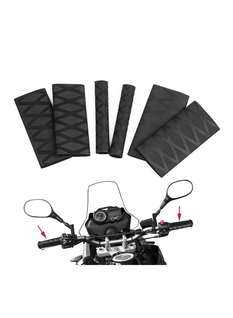 Motorbike Grip Sleeves - Non-Slip Heat Shrink for Aging Sticky Hands, Compatible with Ducati, Honda, Yamaha, Triumph, Suzuki, Kawasaki, Dirt Bikes & ATVs, Electric Heating Handlebar. - Image 1
