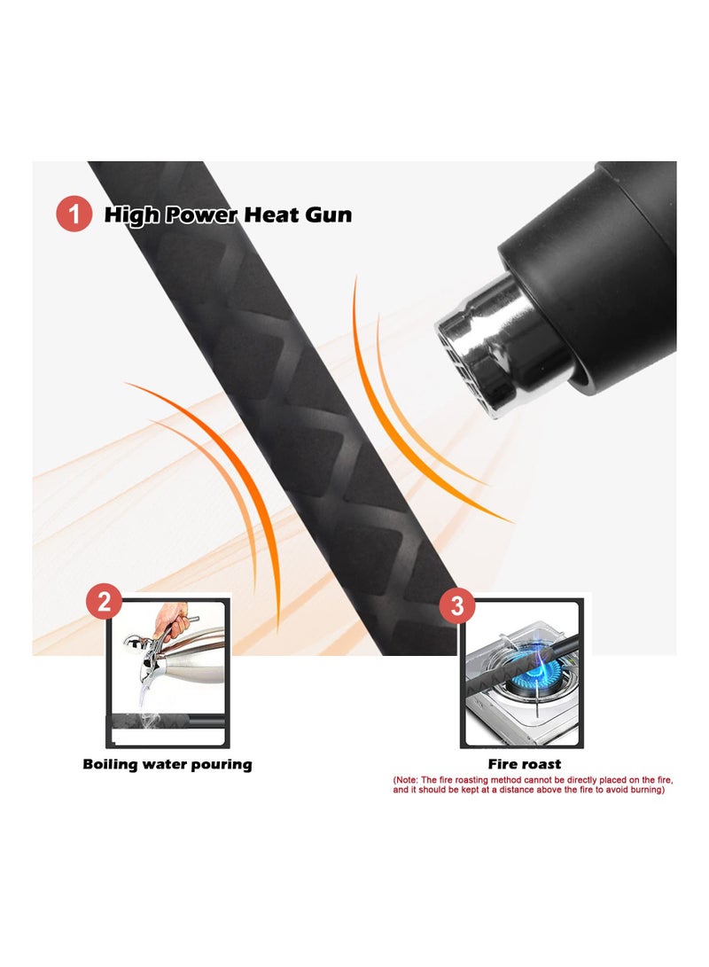 Motorbike Grip Sleeves - Non-Slip Heat Shrink for Aging Sticky Hands, Compatible with Ducati, Honda, Yamaha, Triumph, Suzuki, Kawasaki, Dirt Bikes & ATVs, Electric Heating Handlebar. - Image 5