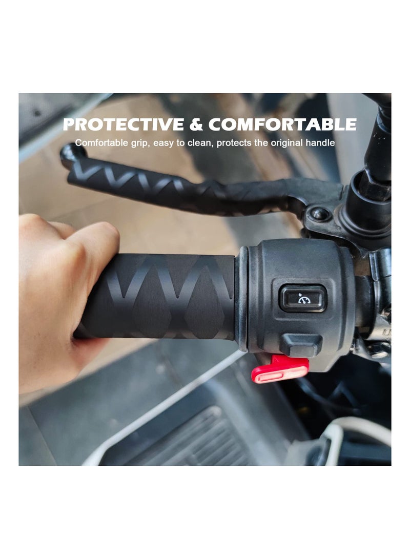 Motorbike Grip Sleeves - Non-Slip Heat Shrink for Aging Sticky Hands, Compatible with Ducati, Honda, Yamaha, Triumph, Suzuki, Kawasaki, Dirt Bikes & ATVs, Electric Heating Handlebar. - Image 3