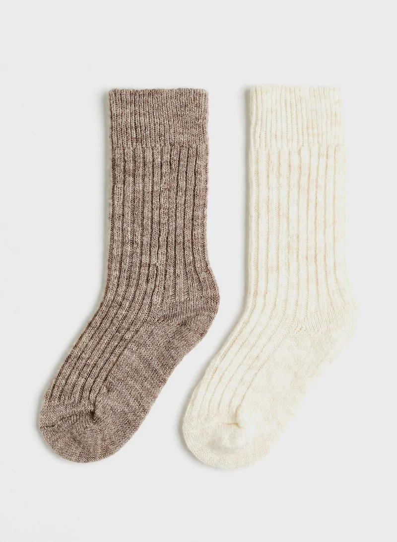 H&M 2 Pack Crew Socks