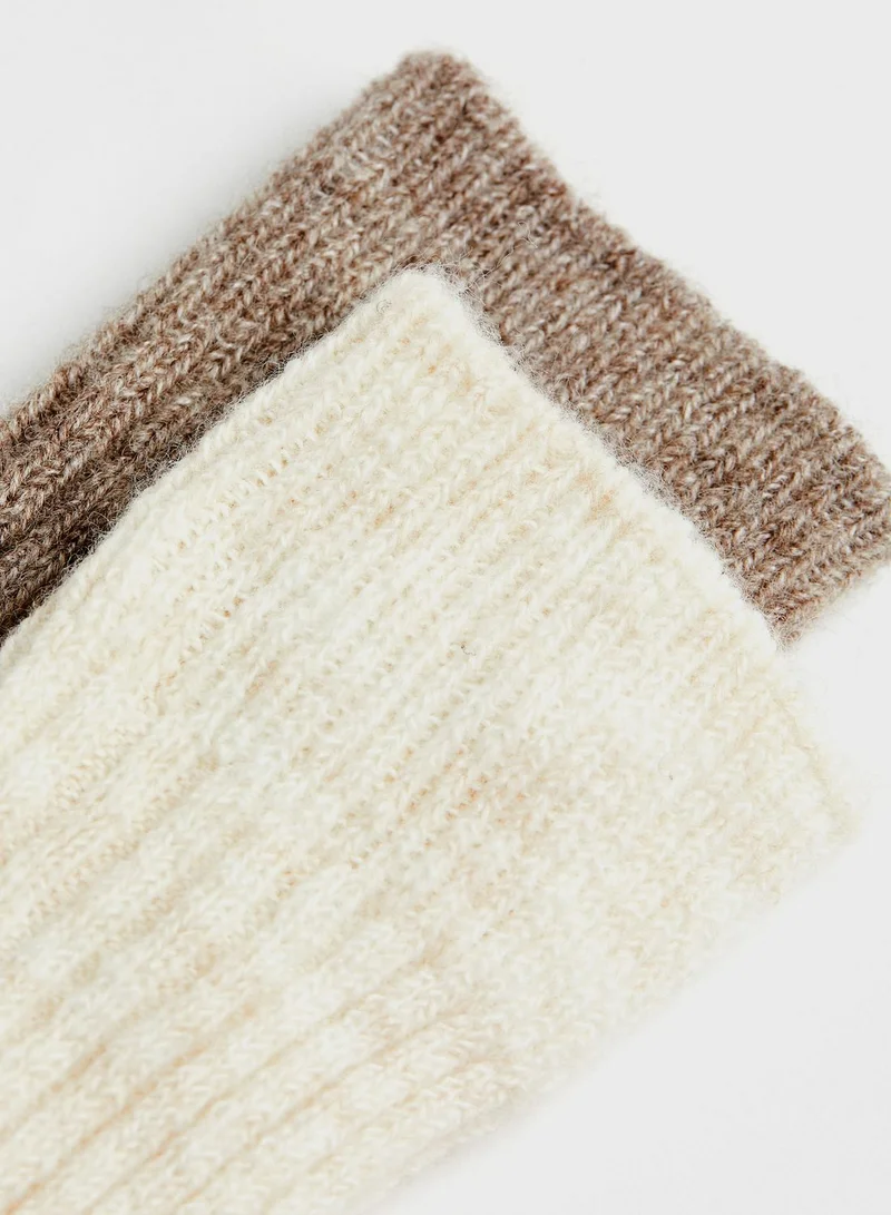 H&M 2 Pack Crew Socks