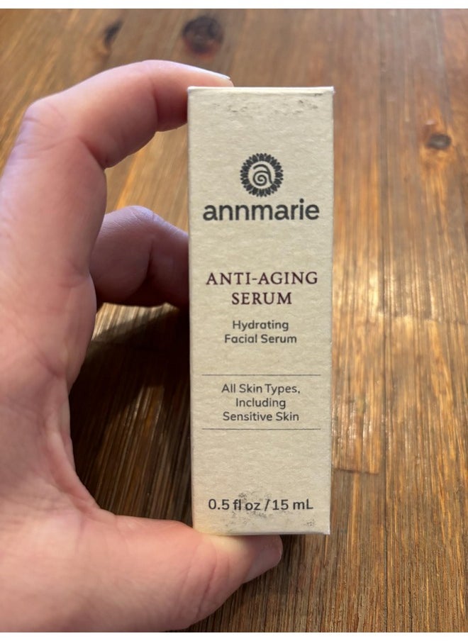 Annmarie Skin Care Antiaging Serum Aloevera Based Serum With Hyaluronic Acid & Herbal Extracts. Firming Serum For Dry Skin Fine Lines & Wrinkles For All Skin Types (15Ml 0.5 Fl Oz)  - Image 3