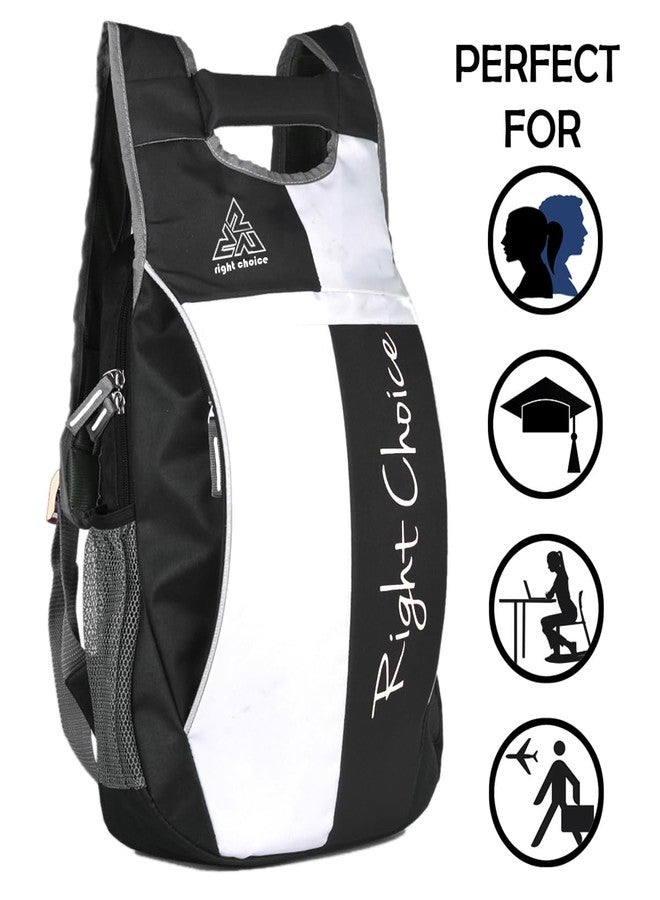 RIGHT CHOICE Fashionable Classic Backpack | Water resistant Bag | Ideal for Boys & Girls | Trendy bag mens Backpack for Men's & Women's (Black) - Image 2