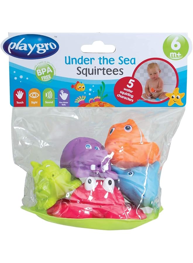PLAYGO Under The Sea Squirtees Baby Infant Toy Pack Of 5Pcs - Image 1