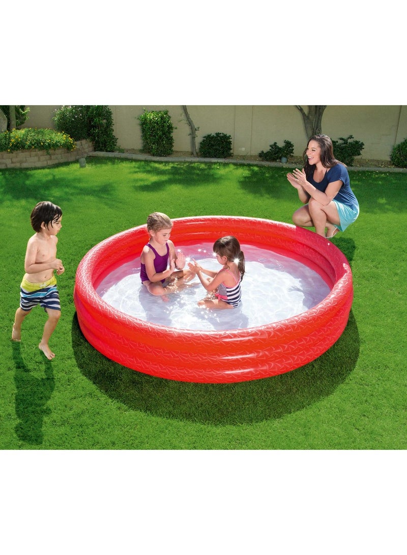 Bestway Bestway Asst. 3-Ring Pool183X33Cm 26-51027-red  - Image 3
