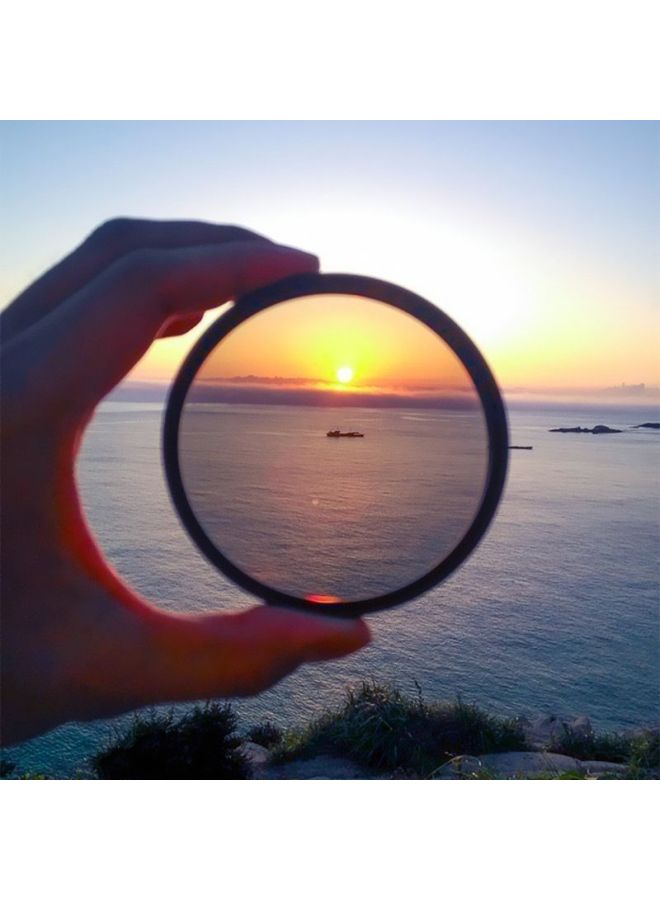 Adjustable HD Suit Anti-L External CP Scenery Polarizer Reflective Polarized Laser Universal Nd Filter Photography-Colour:52mm Lens + Clip + Storage Bag - Polarizing Filter  - Image 2