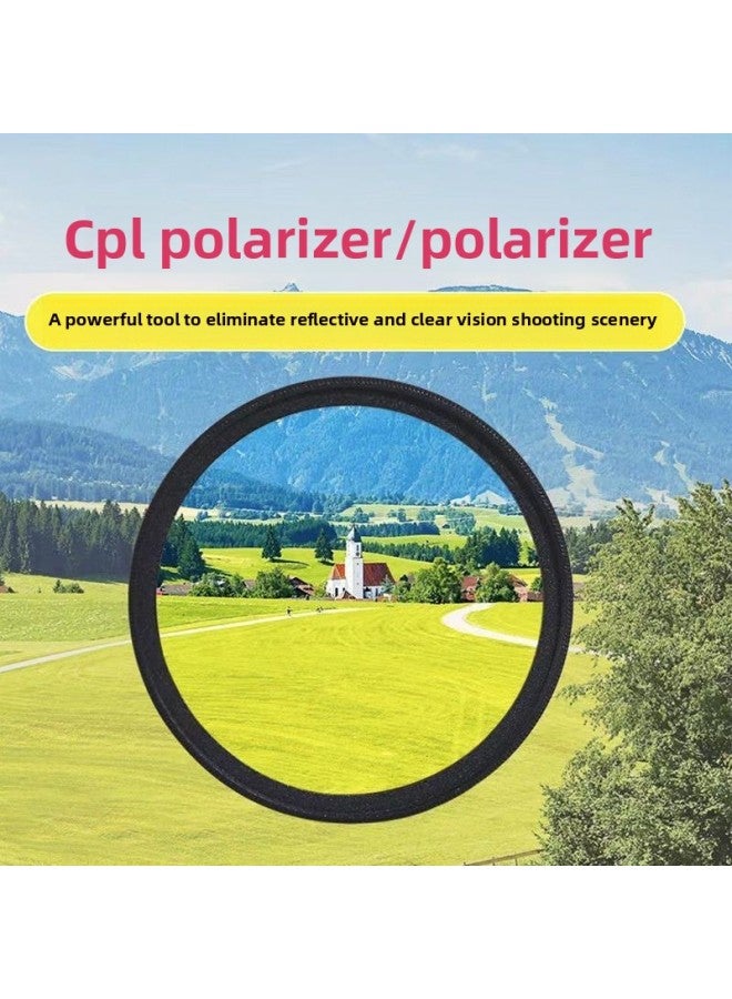 Adjustable HD Suit Anti-L External CP Scenery Polarizer Reflective Polarized Laser Universal Nd Filter Photography-Colour:52mm Lens + Clip + Storage Bag - Polarizing Filter  - Image 3