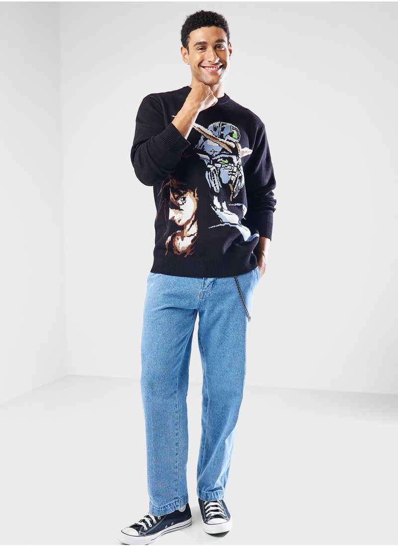 HUF Gundam Wing Crewneck Sweater  - Image 4