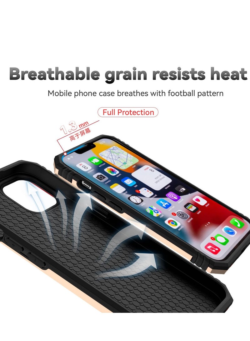 GULFLINK Back Cover Phone Protect Case For iPhone 14 Gold - Image 5