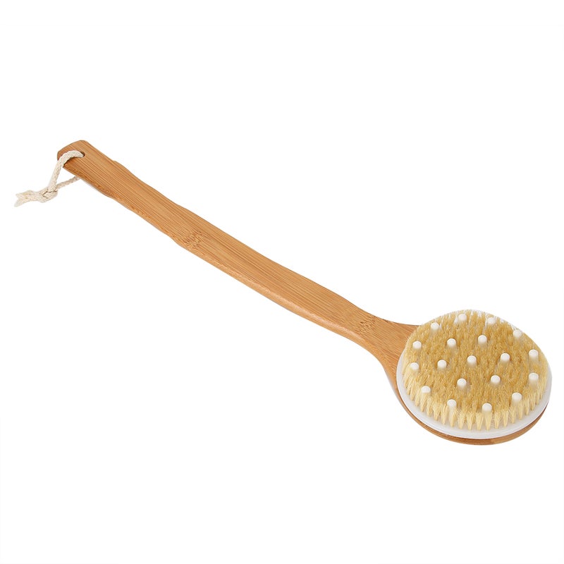 Long Handle Bath Brush Exfoliating Body Scrubber Skin Massage Cleaning Back Shower Brush - Image 4