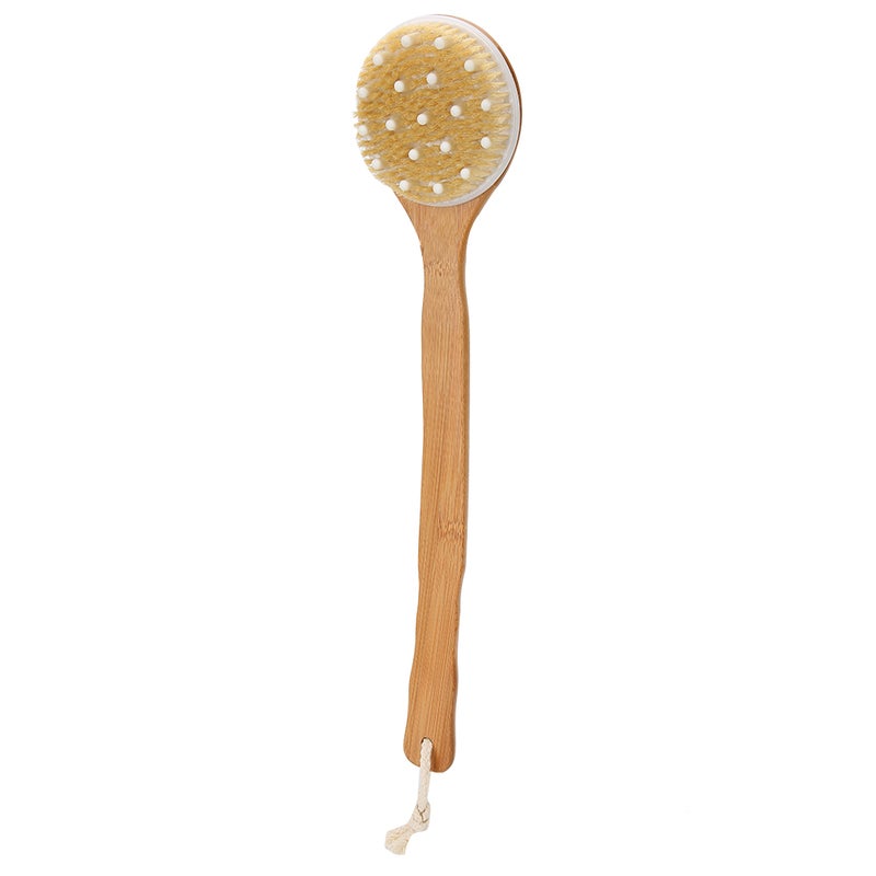 Long Handle Bath Brush Exfoliating Body Scrubber Skin Massage Cleaning Back Shower Brush - Image 2