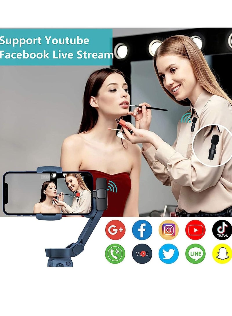 (2022 Upgrade) Bentifar Wireless Lavalier Microphone for iPhone iPad Mini Mic for YouTube Facebook Live Stream TikTok Vlog Zoom Video Recording - Image 2