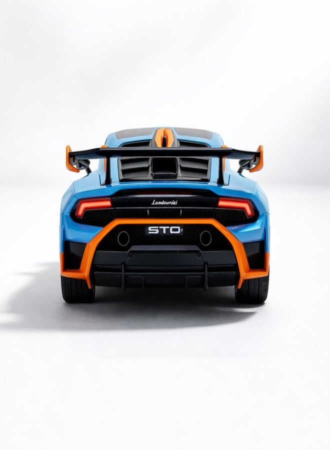 Wizplex MSZ Official Licensed Lamborghini Huracan STO Diecast Model Car 1:32 Scale | Light & Sound | Pull Back Action | Metal Supercar Toy | Collectible Display & Gift - Image 4