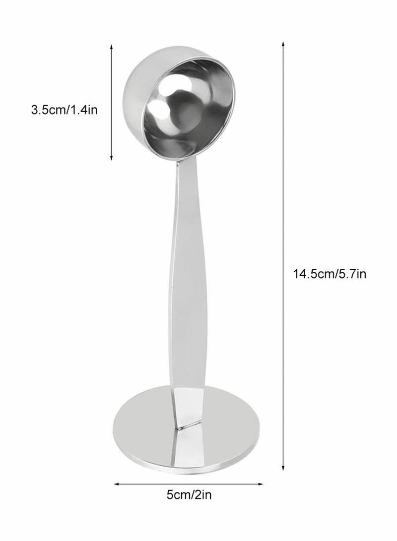 Stainless Steel Coffee Tamper Professional 2-in-1 Barista Espresso Tamper Scoop with Spoon Coffee Bean Hammer Spoon for Cafe Shop Home Kitchen Office, 1 Piece - Image 5