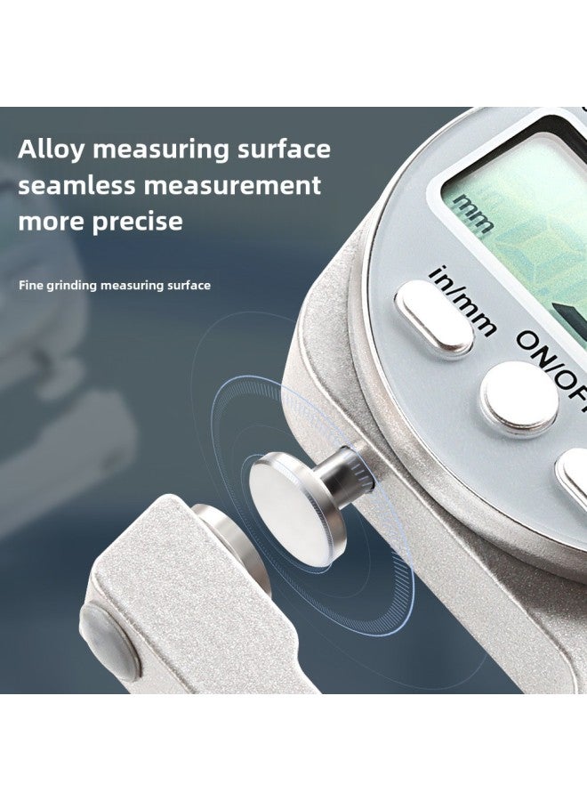 Thickness Gauge Thickness Gauge Measurement High Precision Paint Film Micrometer Film Thickness Gauge Wall Thickness Gauge Steel Plate Pearl Caliper Digital Display-Model:0-10mm Flat-head Thickness Gauge [professional Level]]]] - Image 3
