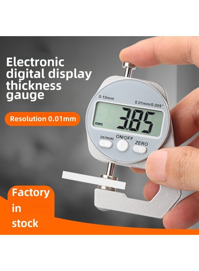 Thickness Gauge Thickness Gauge Measurement High Precision Paint Film Micrometer Film Thickness Gauge Wall Thickness Gauge Steel Plate Pearl Caliper Digital Display-Model:0-10mm Flat-head Thickness Gauge [professional Level]]]] - Image 2