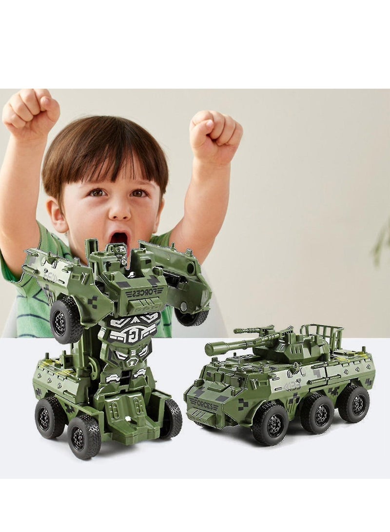 Modified Tank Fighting Vehicle Impact Transformation Car Toy  - Image 2