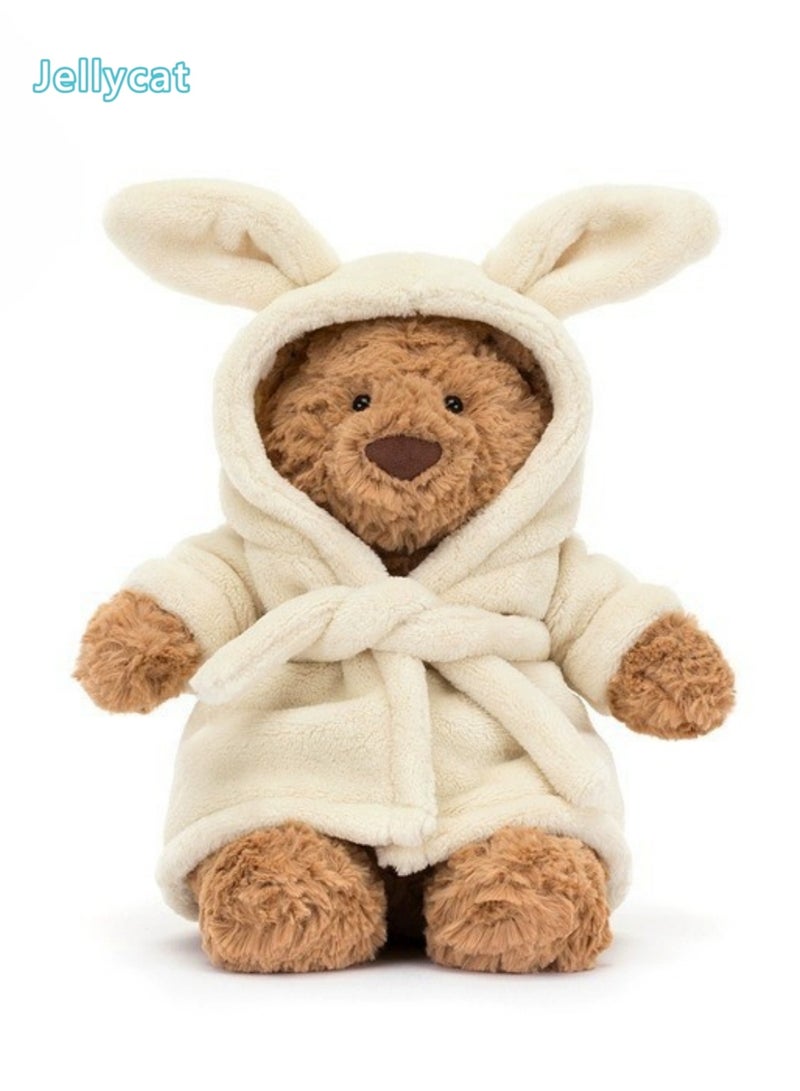 جيليكات ألعاب دمى بارسيليو الدبوبة من جيليكات - دب روب في رداء استحمام بطول 28 سم - Image 1