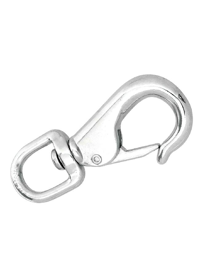 Campbell Nickle Finish Round Eye Swivel Quick Snap Silver 5/8 x 3-3/8 Inch T7615502