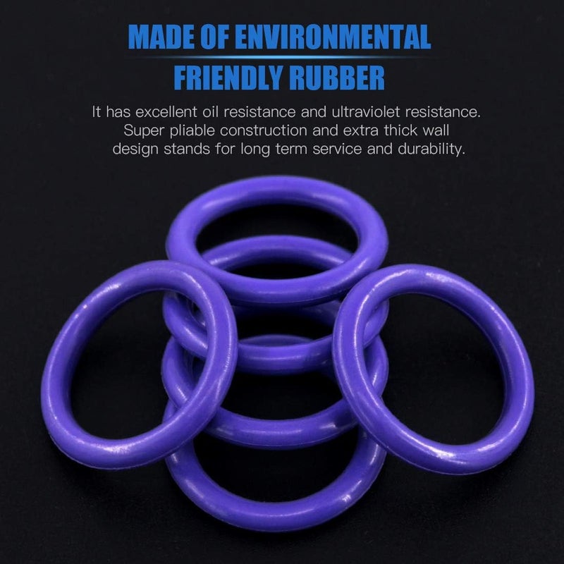 Glarks 225Pcs Rubber O-Ring and Washer Assortment Kit - Image 3