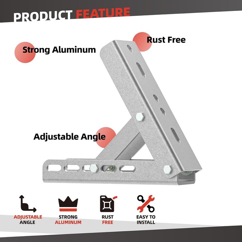 SyunsXoon Universal Roof Mounting Brackets for Retractable Awnings - Adjustable Aluminum Roof Mounted Awning Brackets - Image 4