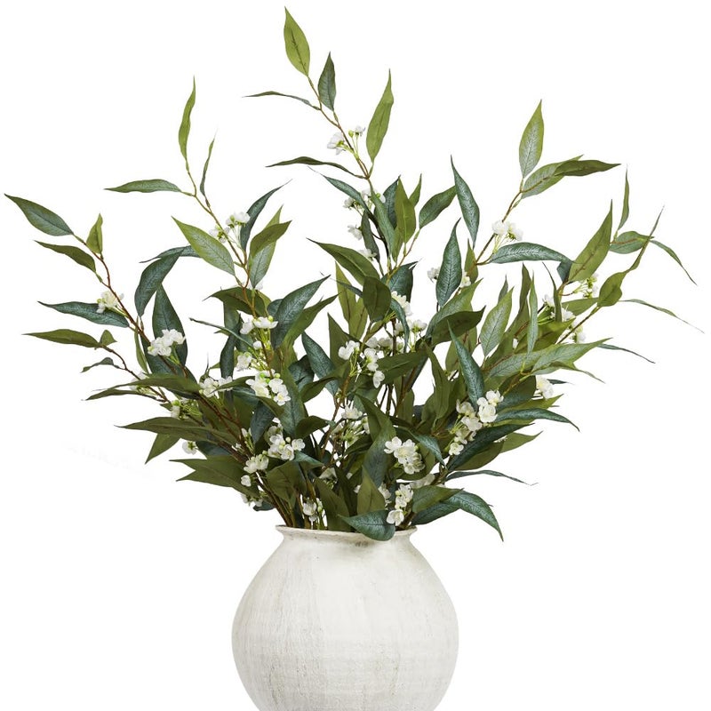 Srifoliage Artificial Plants,3Pcs 39inch Green Faux Stems for Vase,Faux Branches Greenery Stems Artificial Plants & Flowers for Home Decor - Image 1