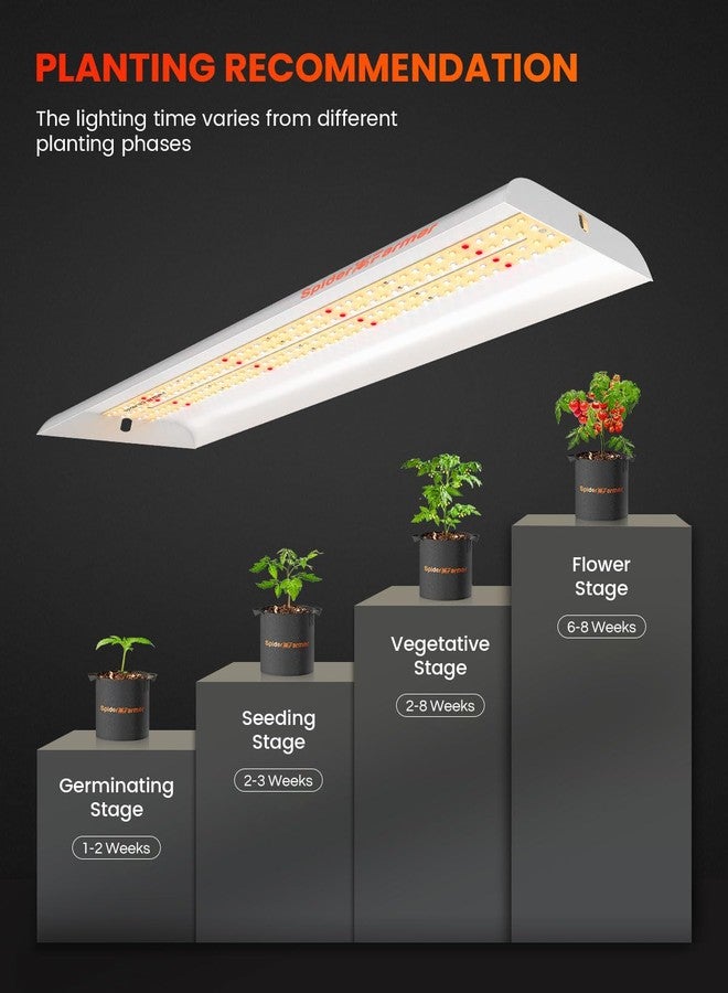 Spider Farmer SF300 LED Grow Lights Sunlike Full Spectrum Plant Grow Light for Indoor Plants Hydroponics Seeding Veg Flower Energy Saving & High Efficiency Growing Lamp 192 Diodes - Image 5