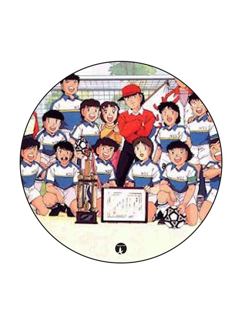 RKN Anime Captain Majid Printed Round Pin Badge Multicolour - Image 1