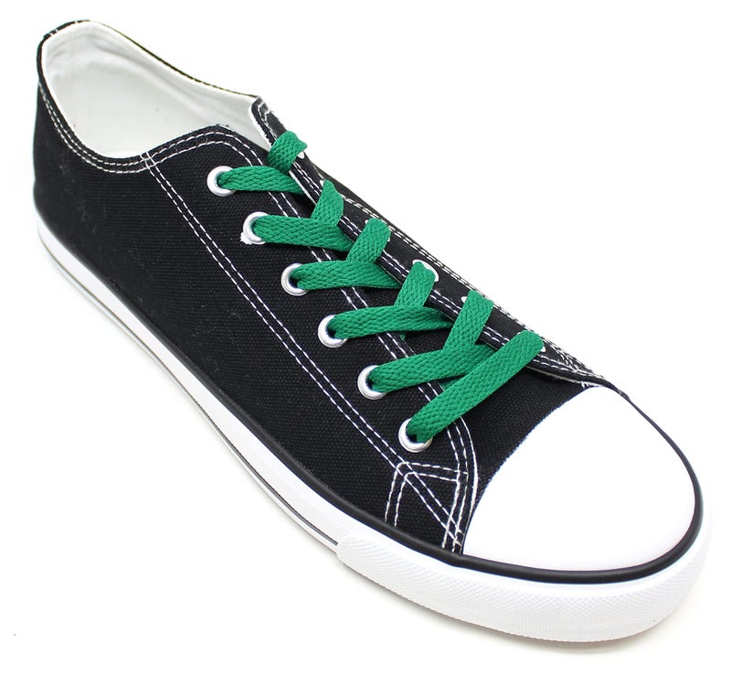 BCB Wear رباط أحذية BCB ويير مسطح بعرض 5/16" بألوان صلبة عدة أطوال للأحذية الرياضية والأحذية (أخضر-27) - Image 4