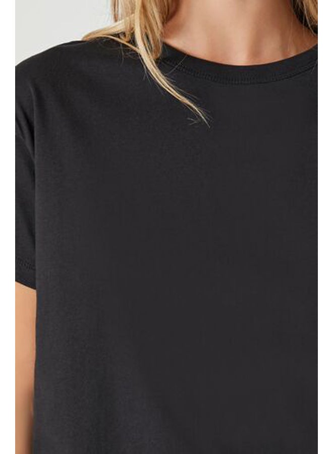 FOREVER 21 Crew Neck Cropped Tee - Image 5