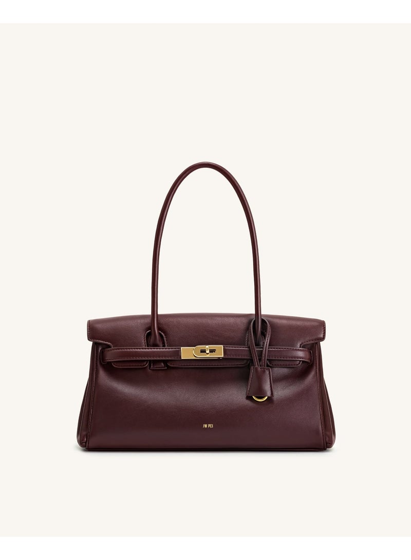 جي دبليو بي JW PEI Yara الكتف المحمول للنساء 2025 تصميم جديد - النبيذ الأحمر - Image 1