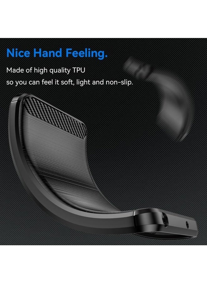 HuHa For Nothing CMF Phone 1 Carbon Fiber Brushed Texture TPU Phone Case(Black)  - Image 4