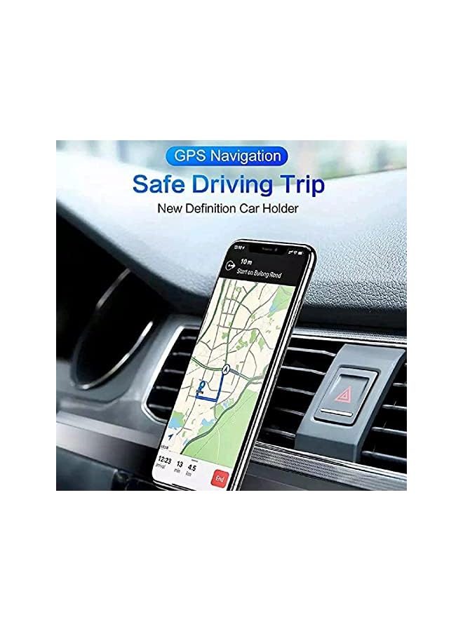 GO-DES Magnetic Car Phone Holder Air Vent Mount Mobile Magnetic Clip Stand Cradle Compatible With Iphone 12 Mini/12/12 Pro/12 Pro Max/11 Pro,S20 S10 S9 A70 Huawei P30 P20 Xiaomi & All Other Phones - Image 4