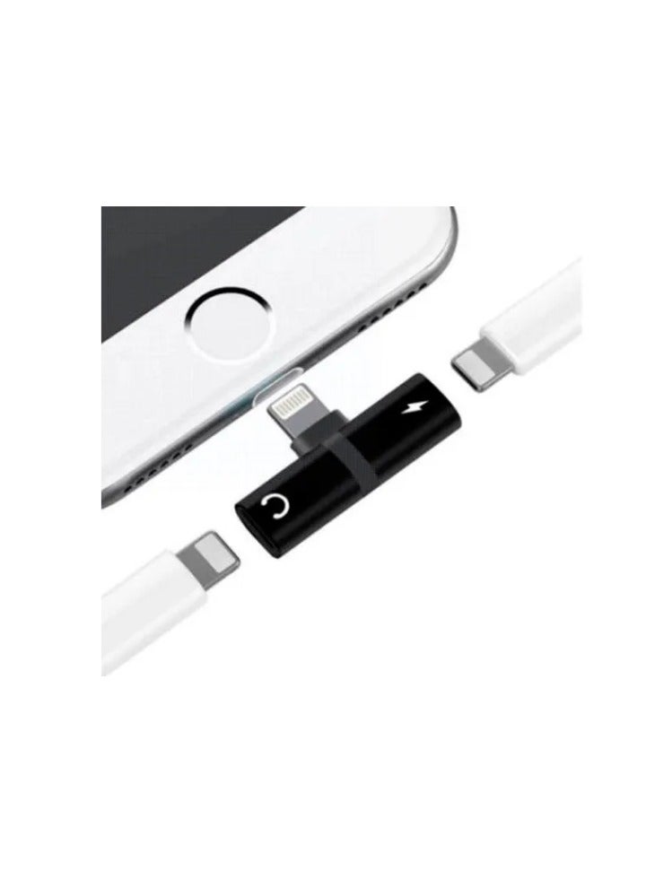 GO-DES 2  In 1 Lightning  Charger Converter Ip Male To Dual Ip Female Adapter - Image 3