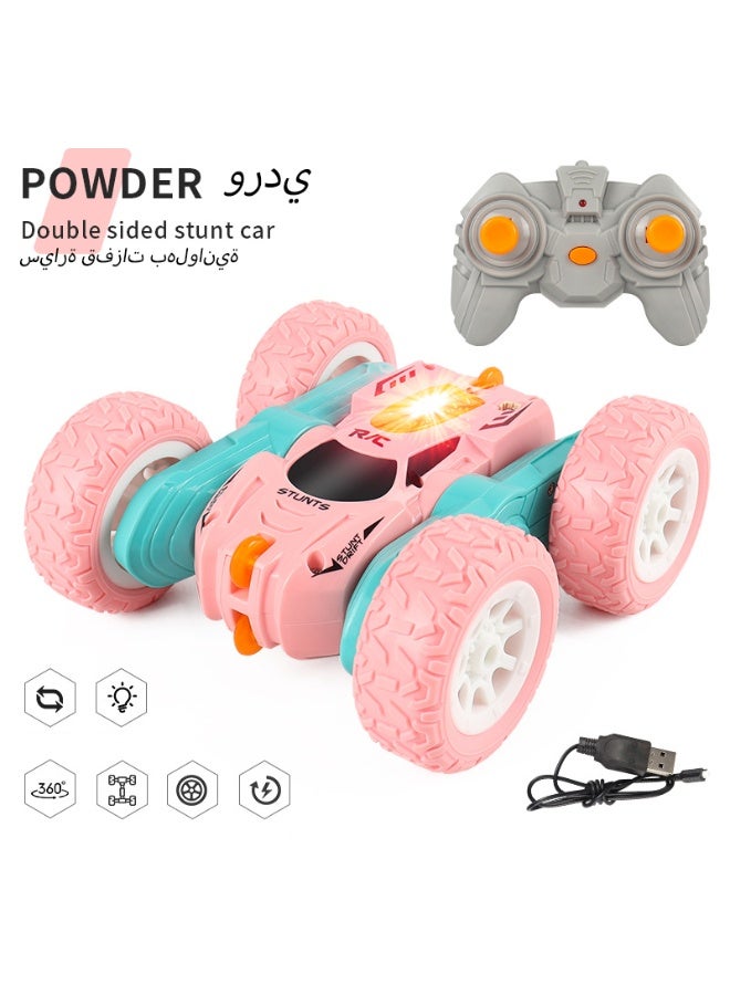 سيارة سباق فائقة السرعة ذات دفع رباعي مزدوجة الجوانب قابلة للانقلاب 360 درجة وتدور 2.4 جيجاهرتز تعمل بالتحكم عن بعد وقابلة لإعادة الشحن - Image 1