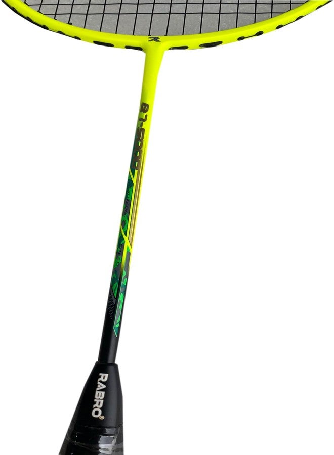 Rabro BT-5000 Aluminum-Alloy Strung Badminton Racquet (Black) - Image 4