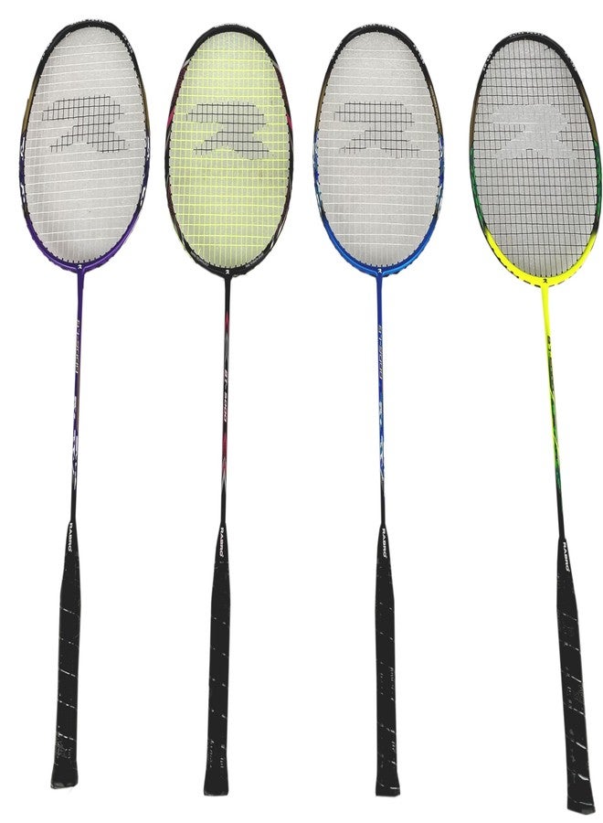 Rabro BT-5000 Aluminum-Alloy Strung Badminton Racquet (Black) - Image 1