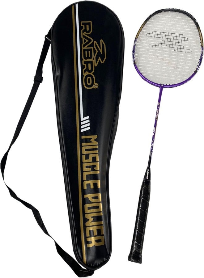 Rabro BT-5000 Aluminum-Alloy Strung Badminton Racquet (Black) - Image 5