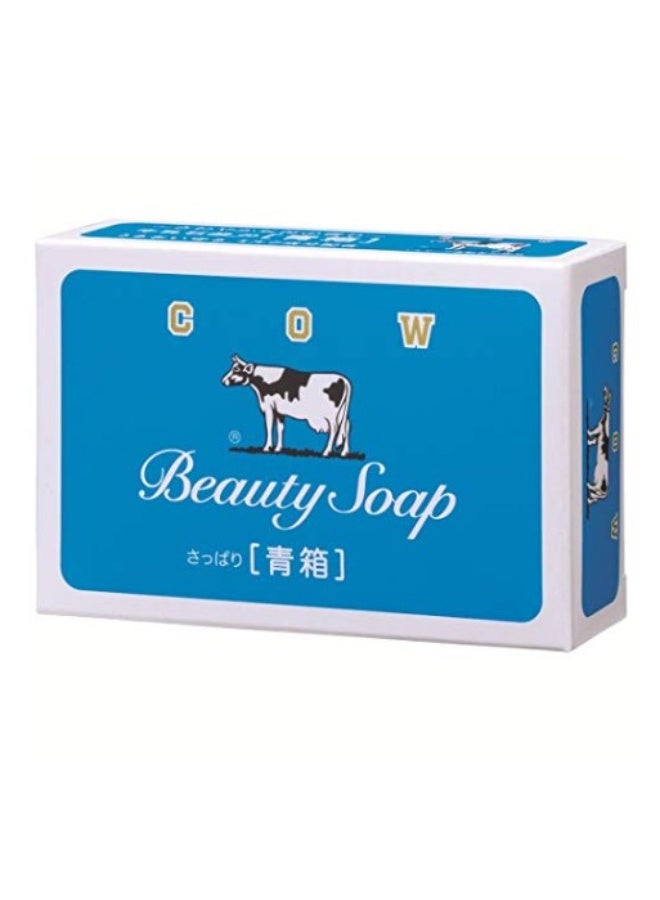 Cow Brand Beauty Soap Blue Box Jasmine Fragrance 130g x 3 | Milk Enriched Moisturizing Face, Body & Hand Soap | Made in Japan - Image 2