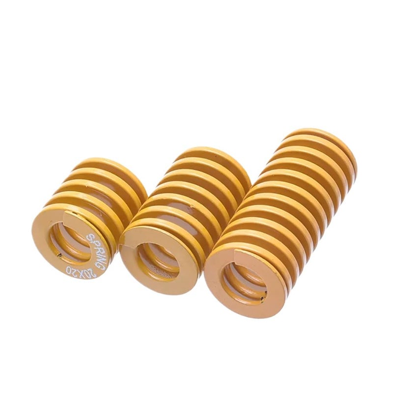 Customizable Yellow Compression Spring 25x12 5x100mm Outer Diameter 8mm to 50mm Length 15mm to 300mm - Image 1
