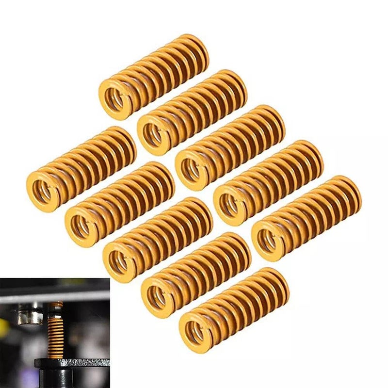 Customizable Yellow Compression Spring 25x12 5x100mm Outer Diameter 8mm to 50mm Length 15mm to 300mm - Image 5