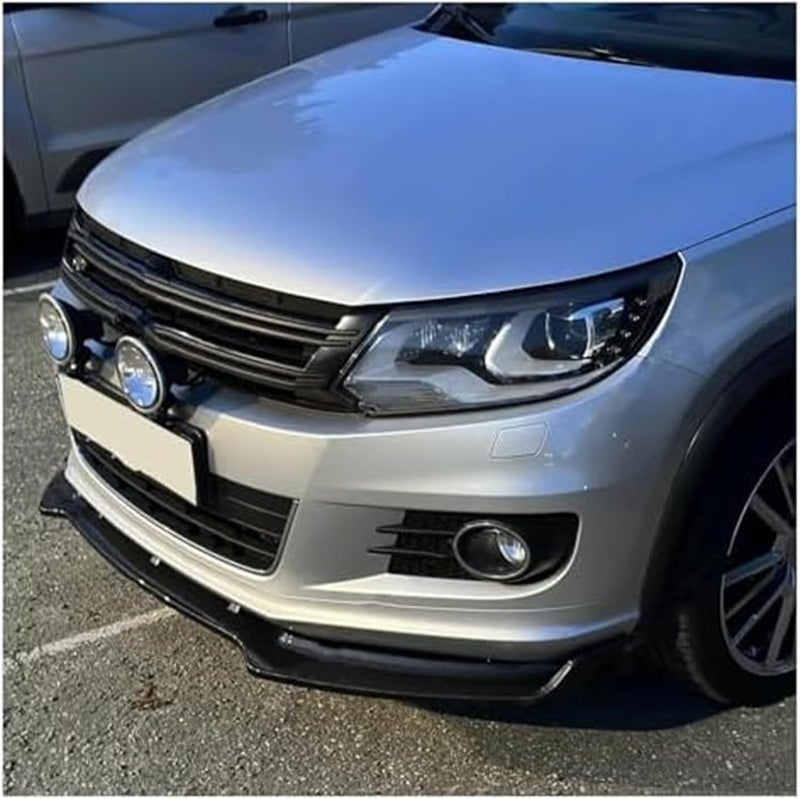 Wivplex Gloss Black Front Bumper Lip Spoiler Splitter for VW Tiguan MK1 - Image 4